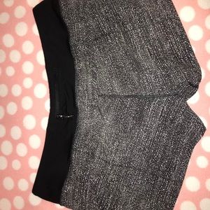 lululemon athletica Black and Gray Athletic Shorts